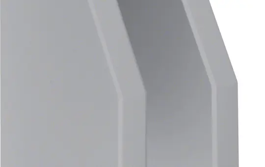 HAGER L22357030 Zubehör für Kabelrangierkanal RK Endstück schnittkaschierend | steingrau | 150x110 mm