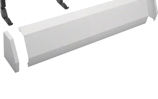 HAGER FZ444 Kabelrangierkanal für Feldverteiler 4 Felder, Wandmontage | reinweiß | 155 mm