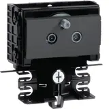 HAGER SL200559509011 Geräteträger-Technikteil Satelliten-Stichleitungsdose | schwarz | 20x55 mm