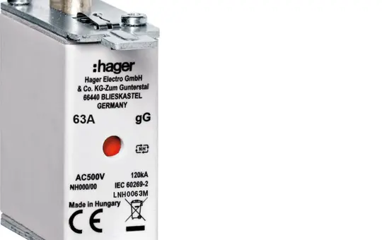 HAGER LNH0063M NH000-Sicherung 1x63 A