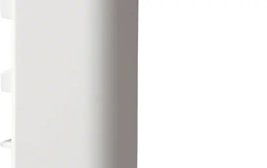 HAGER M55539010 tehalit Leitungsführungskanal-Endstück Kunststoff, rechts | reinweiß | 50x20 mm