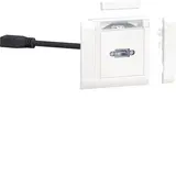 HAGER GMSET029016 tehalit Multimedia-Anschlussset DisplayPort, frontrastend | verkehrsweiß