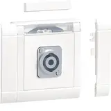 HAGER GMSET089016 tehalit Multimedia-Anschlussset Speakon, frontrastend | verkehrsweiß