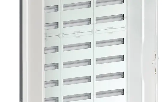 HAGER FWU73A Feldverteiler IP30 ohne PE/N-Klemmen 3 Felder | 1100 mm