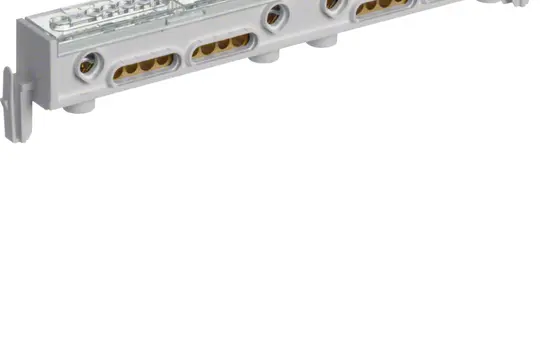 HAGER KM05B PE/N-Klemme universZ 4x5 Klemmstellen, 2x6/2x10/1x25 mm²