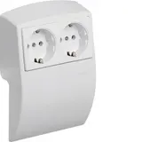 HAGER L22509010 tehalit Doppelsteckdose SL 20051 Standard | reinweiß