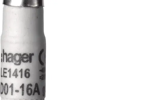HAGER LE1416 Sicherungseinsatz D01 D01, 16 A, mit Kernmelder