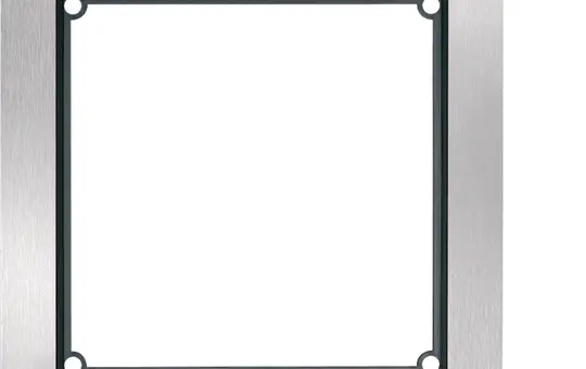 HAGER REM101X Rahmen modular 1/1, inklusive UP-Kasten | edelstahl matt