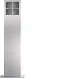 HAGER REM405X Standsäule modular 4/2 | edelstahl matt