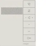 HAGER RTQ620X Innenstation Audio IP über 2-Draht, Freisprechen, intercom speak | weiß