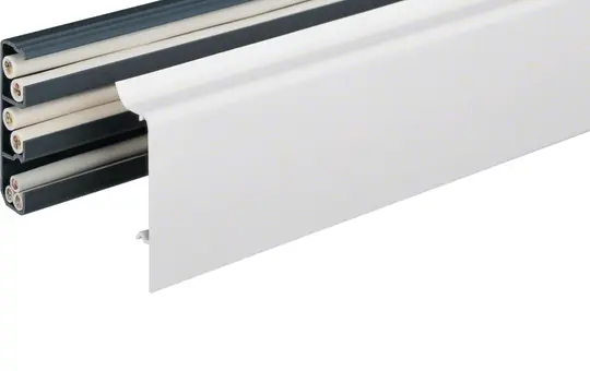 HAGER SL2007709010 tehalit Sockelleistenkanal 3 Kammern, 2 Weichlippen | reinweiß | 20x70 mm