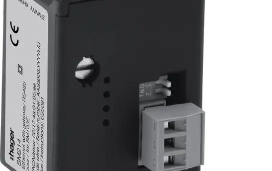 HAGER SM214 Modul Ethernet+RJ485, Jbus/Modbus für SM103E