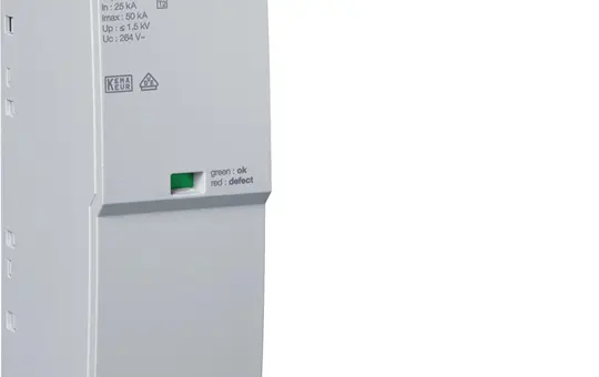 HAGER SPA080 Steckmodul T1+T2 1P Uc 264V Iimp 25kA Up 1.5kV für SPA180