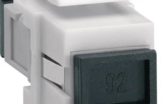 HAGER VZ10LSC Keystone-Modul universal LWL, SC Buchse auf SC Buchse, SimPLEx, Multimode