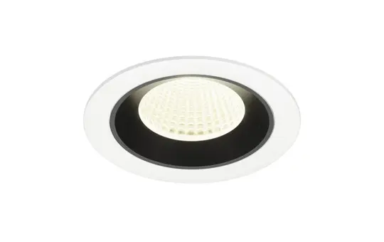 SLV 1009643 LED Deckeneinbauleuchte rund NUMINOS M 12 W, 4000 K, 40° | weiß/schwarz