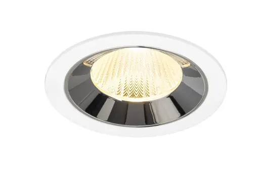 SLV 1009788 LED Deckeneinbauleuchte rund NUMINOS L 17 W, 3000 K, 40° | weiß/chrom