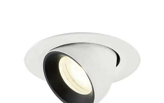 SLV 1010077 LED Deckeneinbauleuchte rund NUMINOS GIMBLE XS 6,9 W, 4000 K, 55° | weiß/schwarz