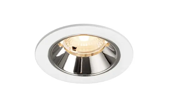 SLV 1009447 LED Deckeneinbauleuchte rund NUMINOS S 6,7 W, 2700 K, 40° | weiß/chrom