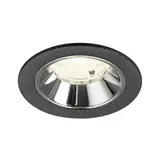 SLV 1009477 LED Deckeneinbauleuchte rund NUMINOS S 6,7 W, 4000 K, 55° | schwarz/chrom
