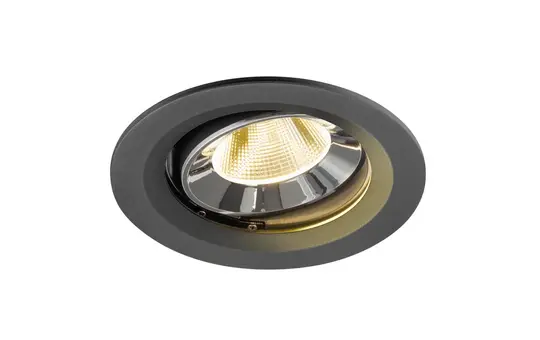 SLV 1009669 LED Deckeneinbauleuchte rund NUMINOS MOVE M 12 W, 3000 K, 20° | schwarz/chrom