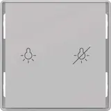 BERKER 81181224 Tasten für Tastsensormodul Serie Q 1-fach, beleuchtet | alu matt