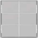 BERKER 81183024 Tasten für Tastsensormodul Serie Q 6-fach | alu matt