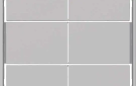 BERKER 81183024 Tasten für Tastsensormodul Serie Q 6-fach | alu matt