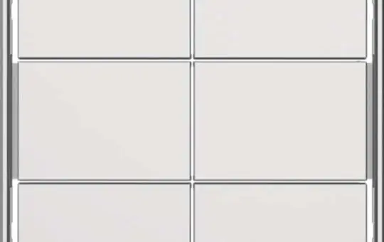 BERKER 81183029 Tasten für Tastsensormodul Serie Q 6-fach | polarweiß matt