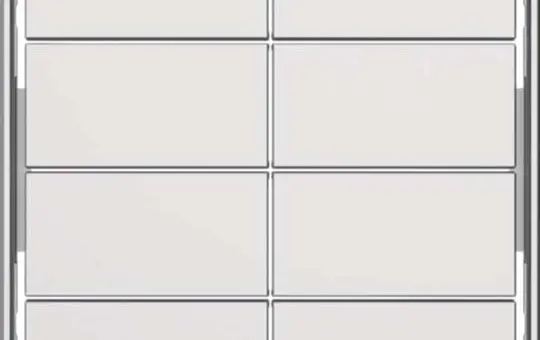 BERKER 81184029 Tasten für Tastsensormodul Serie Q 8-fach | polarweiß matt