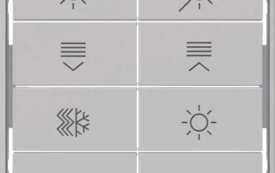 BERKER 81184224 Tasten für Tastsensormodul Serie Q 8-fach, beleuchtet | alu matt