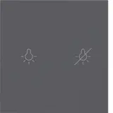 BERKER 81181186 Tasten für Tastsensormodul Serie S/B 1-fach, bedruckt | anthrazit matt