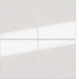 BERKER 81182080 Tasten für Tastsensormodul Serie S/B 4-fach | polarweiß glänzend