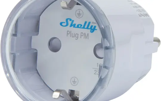 SHELLY Plug PM Gen3 w WLAN-Stecker Gen3 Bluetooth, Strommessung | weiß
