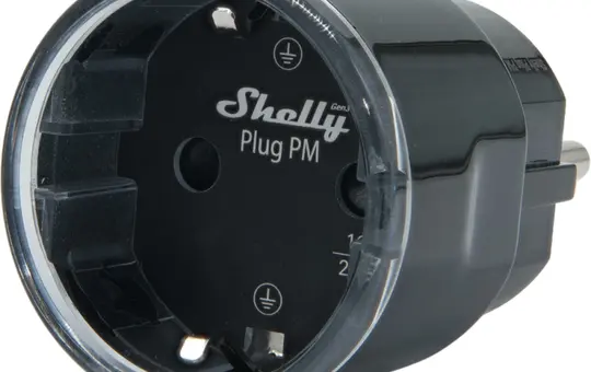 SHELLY Plug PM Gen3 b WLAN-Stecker Gen3 Bluetooth, Strommessung | Schwarz