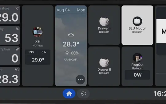 SHELLY WD X2 i s WLAN-Touchpanel silber | 6,9 Zoll