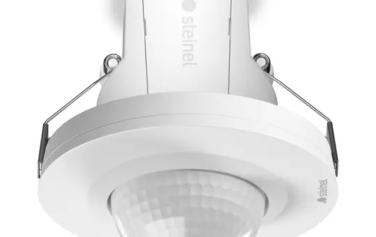 STEINEL 086916 Deckenbewegungsmelder MD IR 4360 rund Deckeneinbau, 24 m | weiß