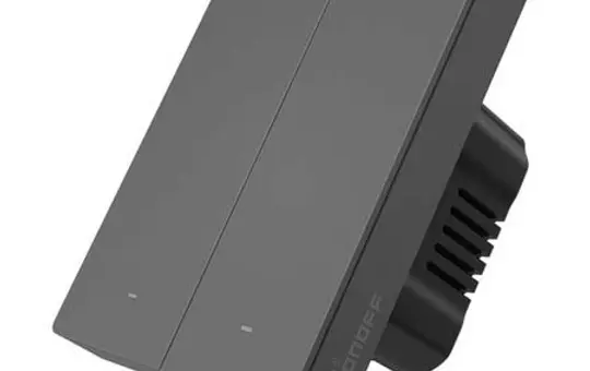 SONOFF M5-2C-80 Matter-Tastsensor UP 2-fach | schwarz matt | 86x71 mm