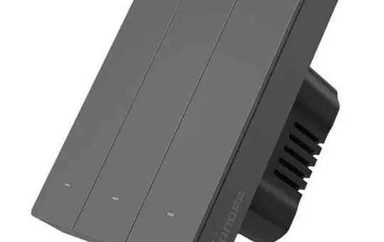 SONOFF M5-3C-80 Matter-Tastsensor UP 3-fach | schwarz matt | 86x71 mm