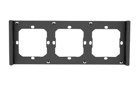 SONOFF M5-3C-80-F Kombi-Rahmen für Tastsensoren 3-fach | schwarz matt | 86x71 mm