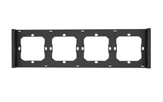 SONOFF M5-4C-80-F Kombi-Rahmen für Tastsensoren 4-fach | schwarz matt | 86x71 mm
