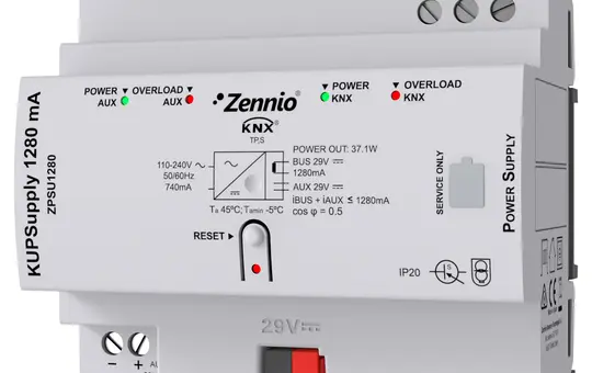 ZENNIO ZPSU1280 KNX Universal-Spannungsversorgung KUPSupply 1280 mA