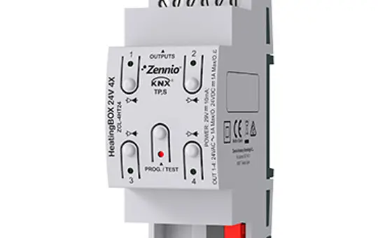 ZENNIO ZCL-4HT24 KNX-Heizungsaktor 4-fach