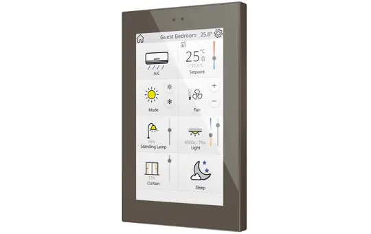 ZENNIO ZVIZ50M KNX-Touchpanel mokka | 5 Zoll