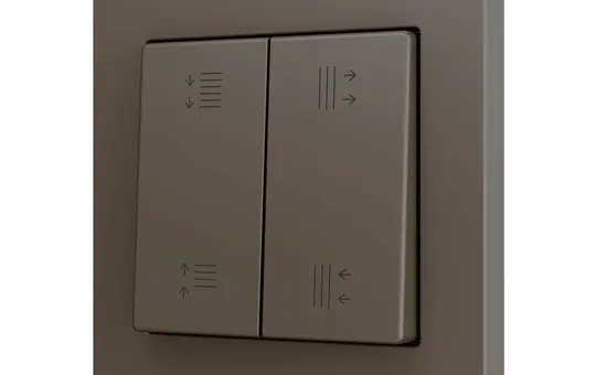 ZENNIO ZS552PB4MC Doppeltaster Soft ZS55 für 4 Binäreingänge, Custom Design | mokka