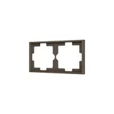 ZENNIO ZS70FM2M Abdeckrahmen ZS70FM 2 Module | mokka