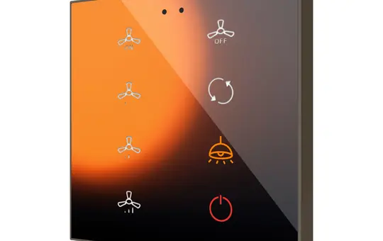 ZENNIO ZVIFR8C360 KNX-Tastsensor Flat RGB 8-fach | 360° custom