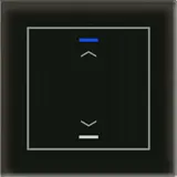 MDT GTL-10AS.02S KNX-Glastaster II Light 1-fach, Pfeile, Secure | glas schwarz