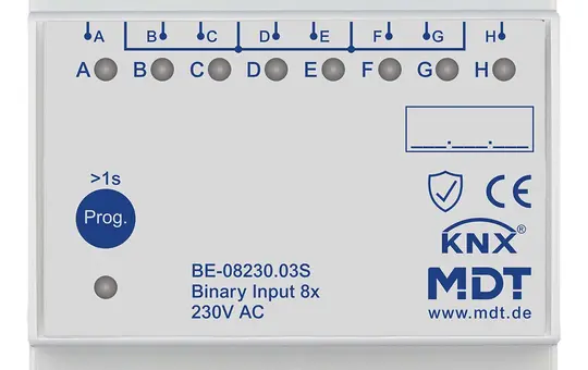 MDT BE-08230.03S KNX Binäreingang 230 V 8-fach, Secure