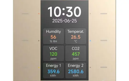 GVS CHTBD-06/5.1.13 Tastsensor mit Display GS3 Pro champagner