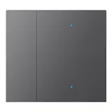 GVS CHKA-02/W.1.23 Wippenset für WALTZ Tastsensor+ 1-fach, bei Gravur nur LED durchscheinend | anthrazit